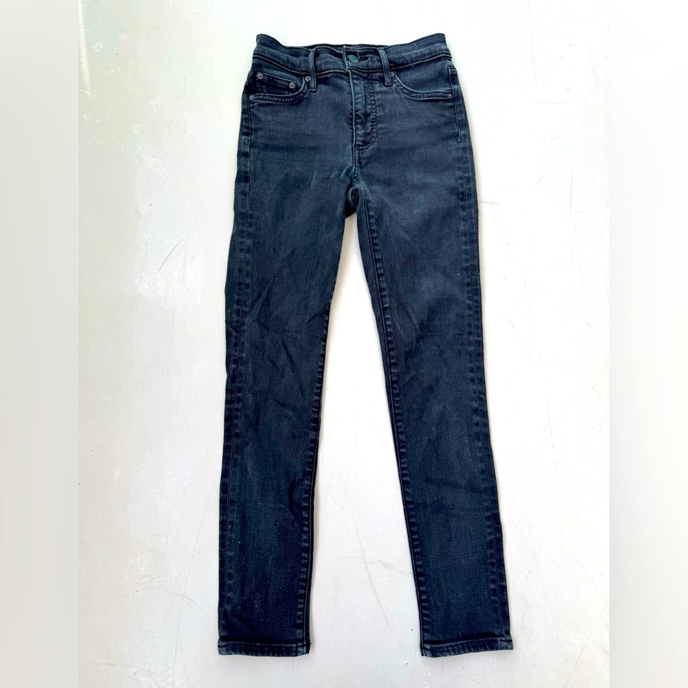 Denim Forum Nico Mid Rise Skinny - Black Size 25